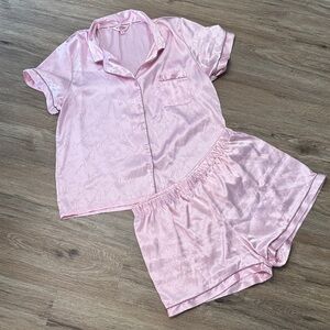 Pink Juicy Couture Satin Pajama Set